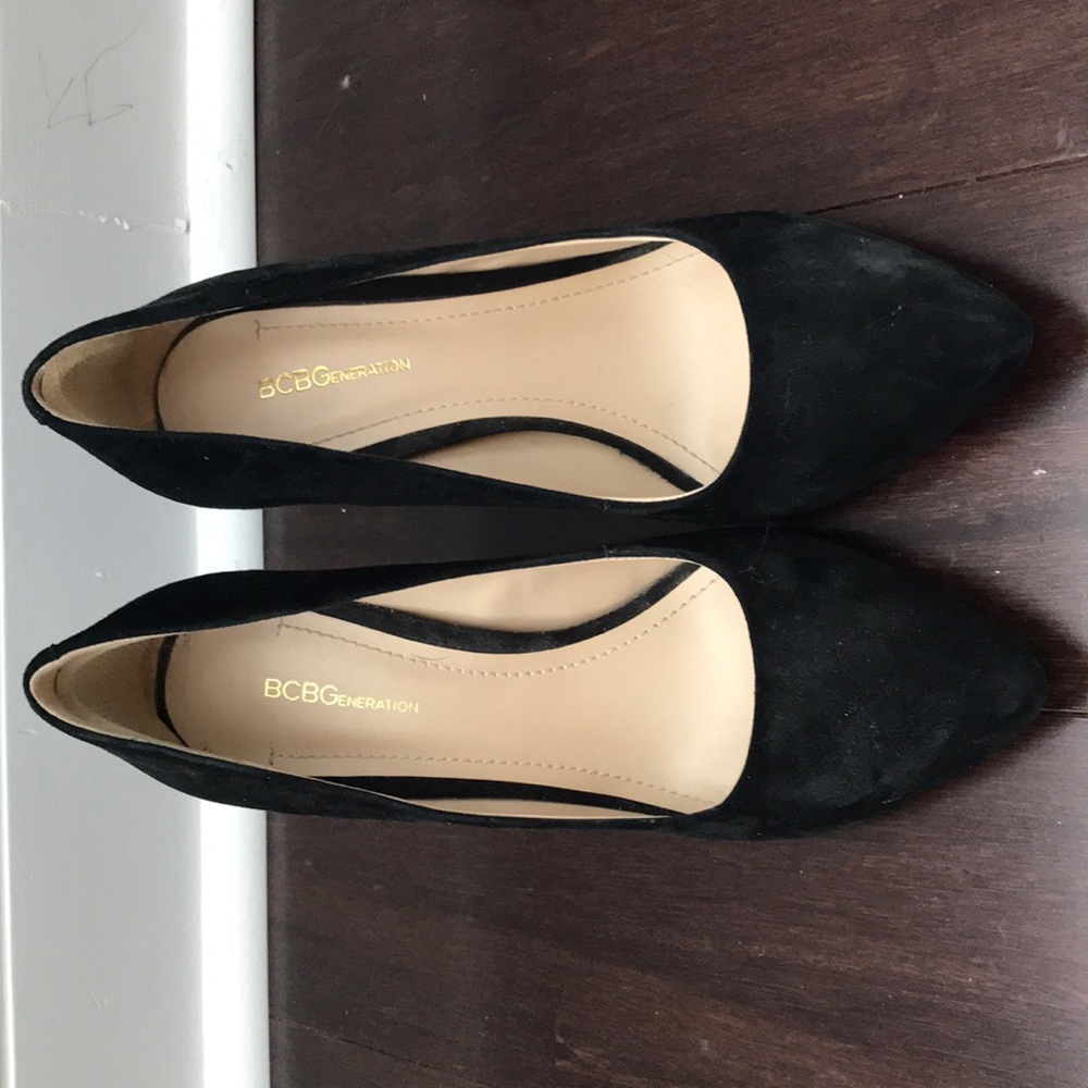 Suede BCBG heels